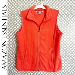 Amazon Essentials Women’s Classic-Fit Polar Fleece Vest – Coral, L, NWOT!